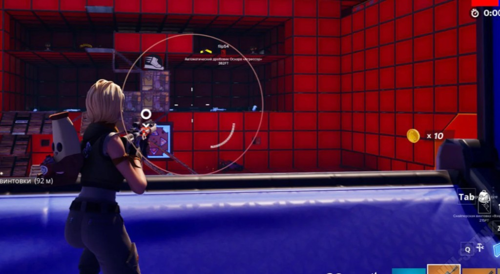 Fortnite aimbot FOV circle and ESP labels for smooth aim settings